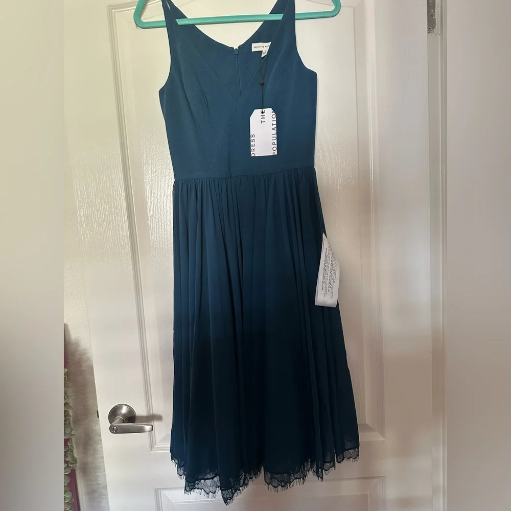 Dress the Population Teal Woman’s Formal Dress - Picture 2 of 4